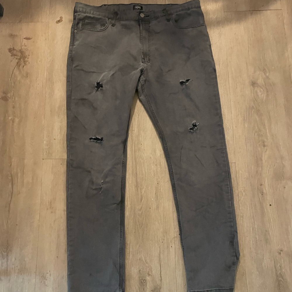 Charcoal Jeans 38x32 Slim Stretch